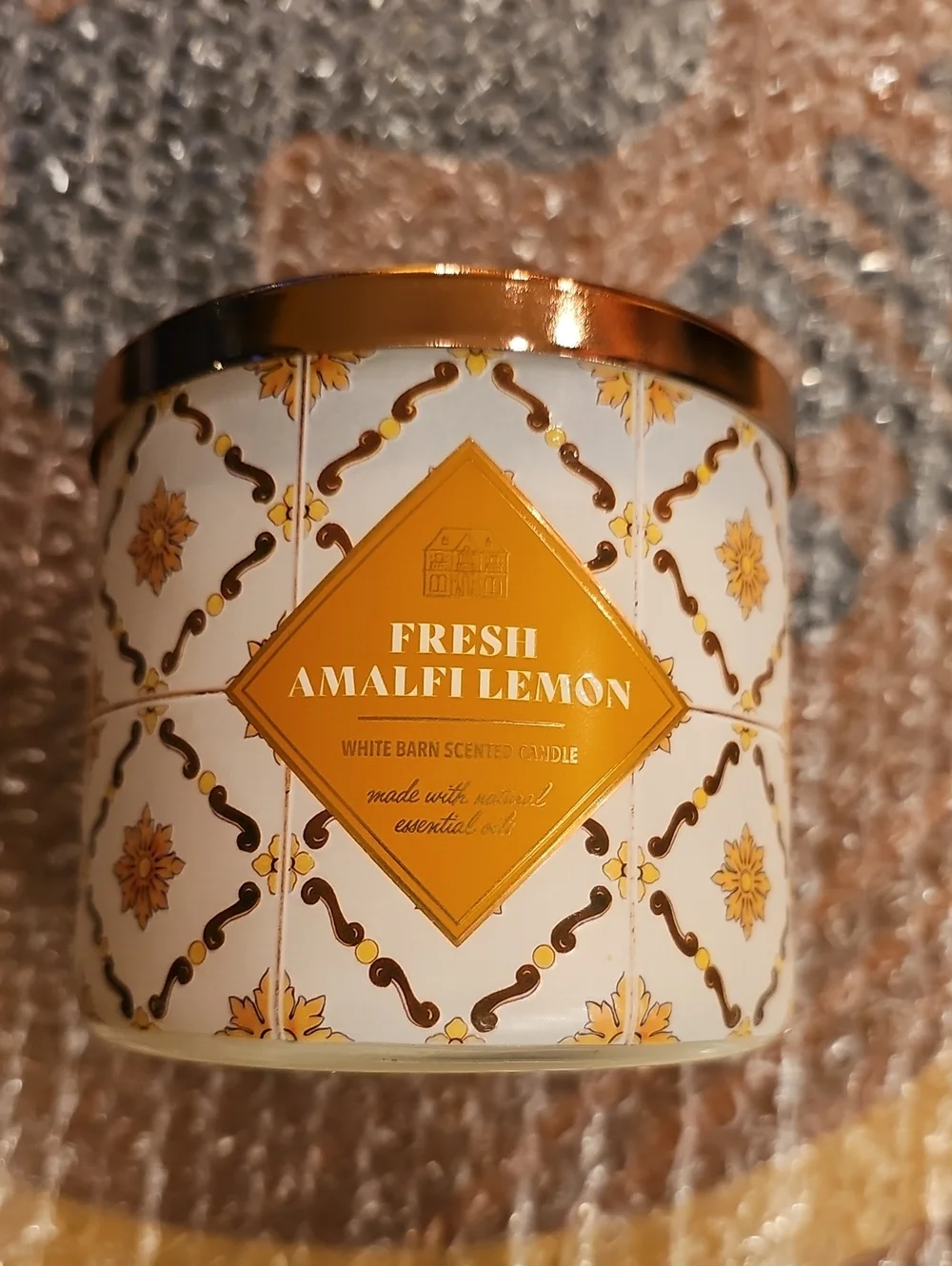 WHITE BARN BY BBW FRESH AMALFI LEMON LARGE 3-WICK CANDLE
